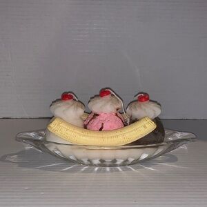 Banana Split Decorative Candle Figurine New